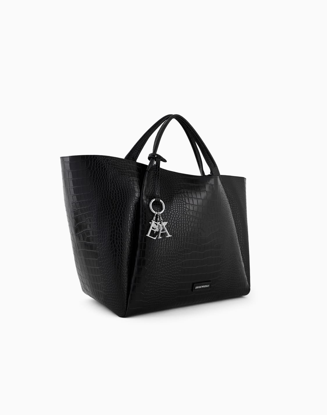 oversized-shopper-bag-with-mock-croc-finish-and-logo-charm-black--emporio-armani