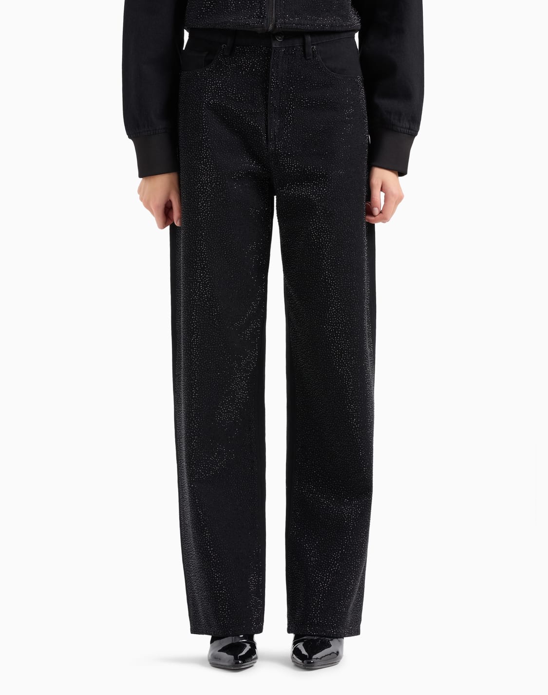 vaqueros-j38-de-corte-relajado-en-denim-rgido-de-algodn-ndigo-negro--armani-exchange