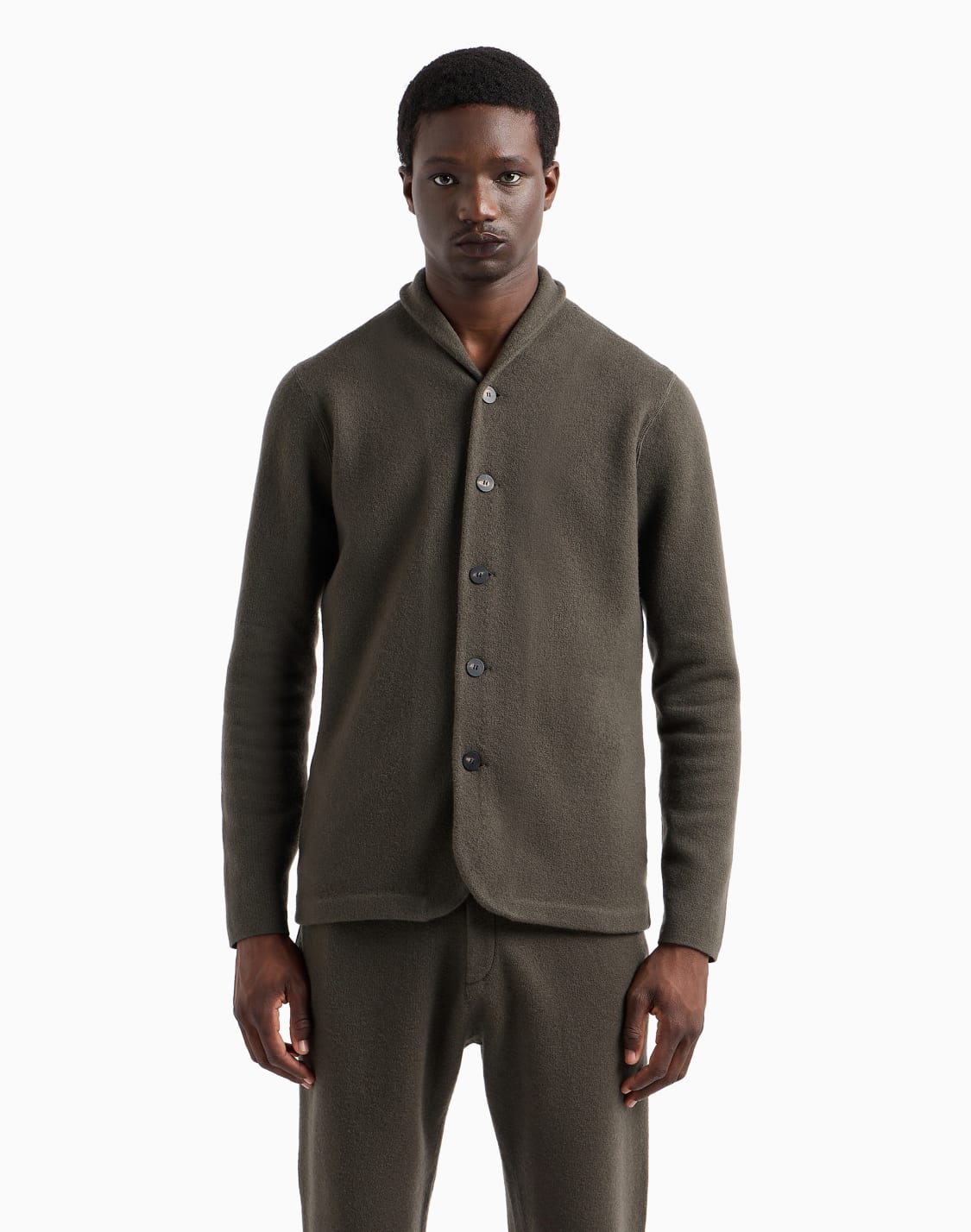icon-plain-knit-virgin-wool-jacket-brown--emporio-armani