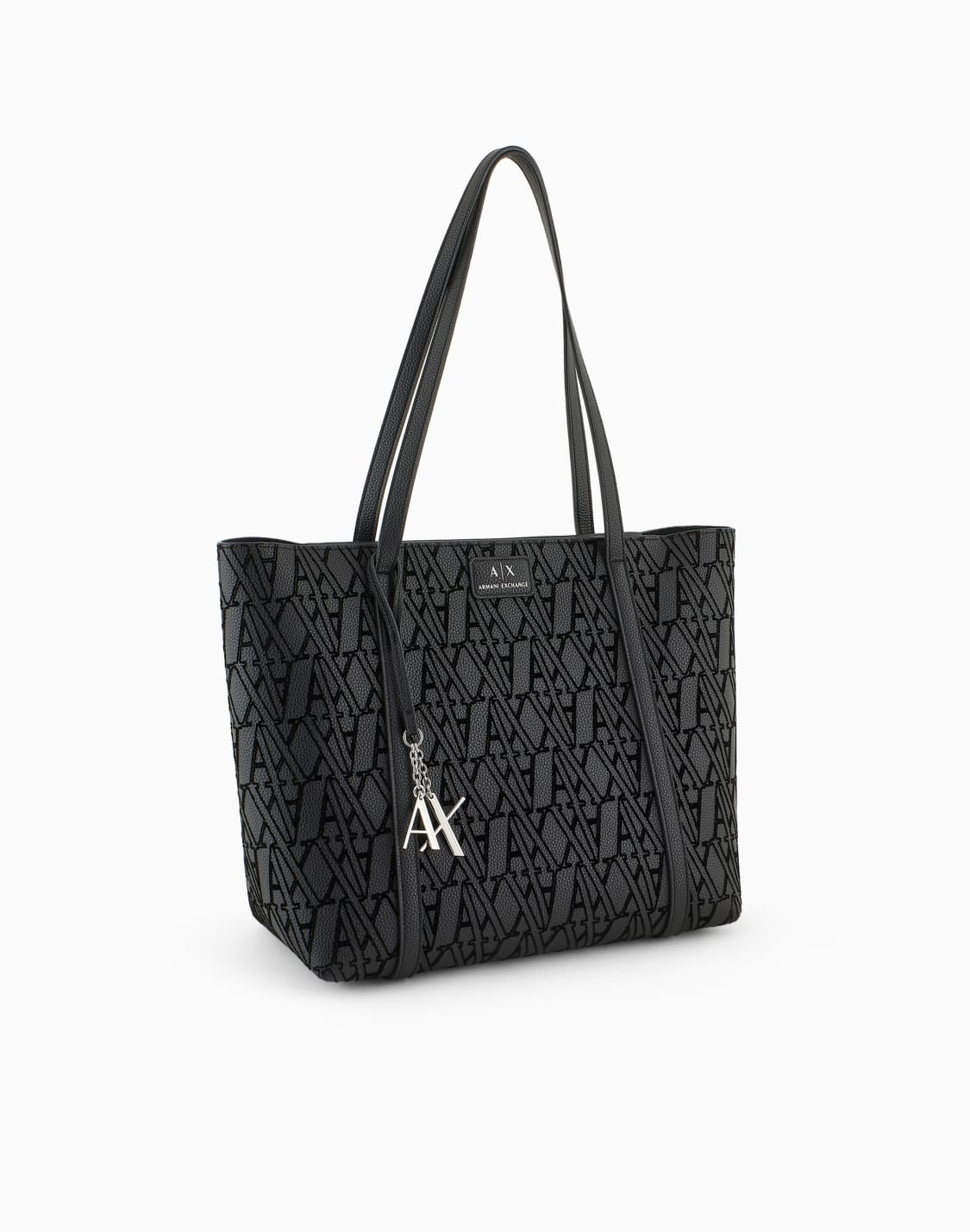 shopper-bag-with-flocked-monogram-and-charm-black--armani-exchange