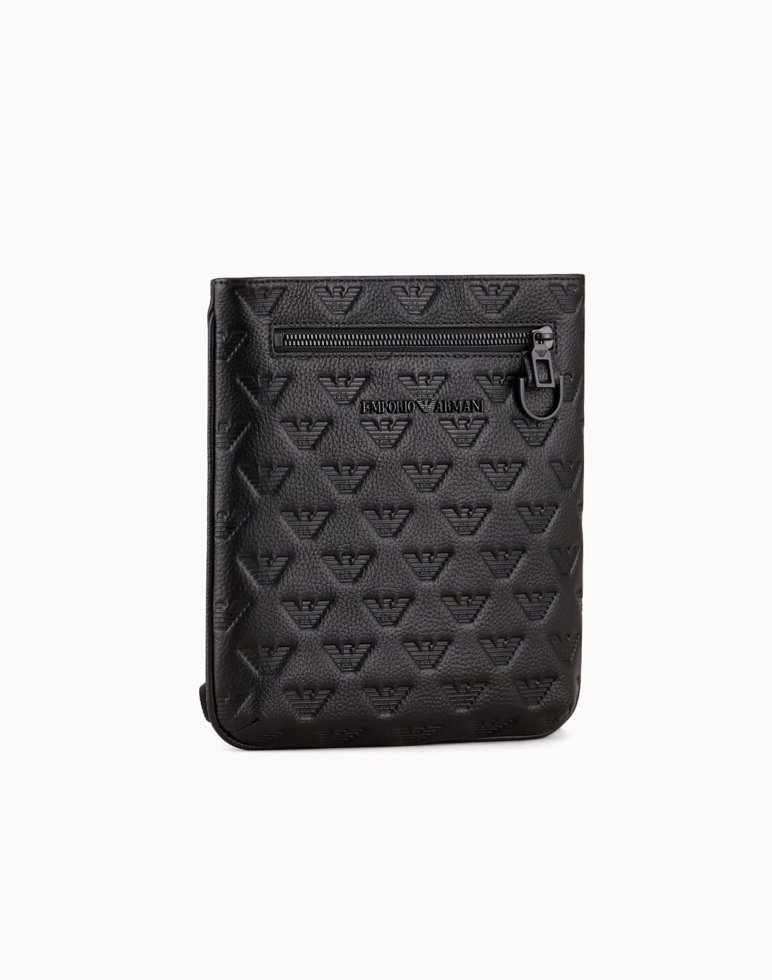bolso-bandolera-plano-de-piel-con-motivo-de-guila-en-relieve-negro--emporio-armani