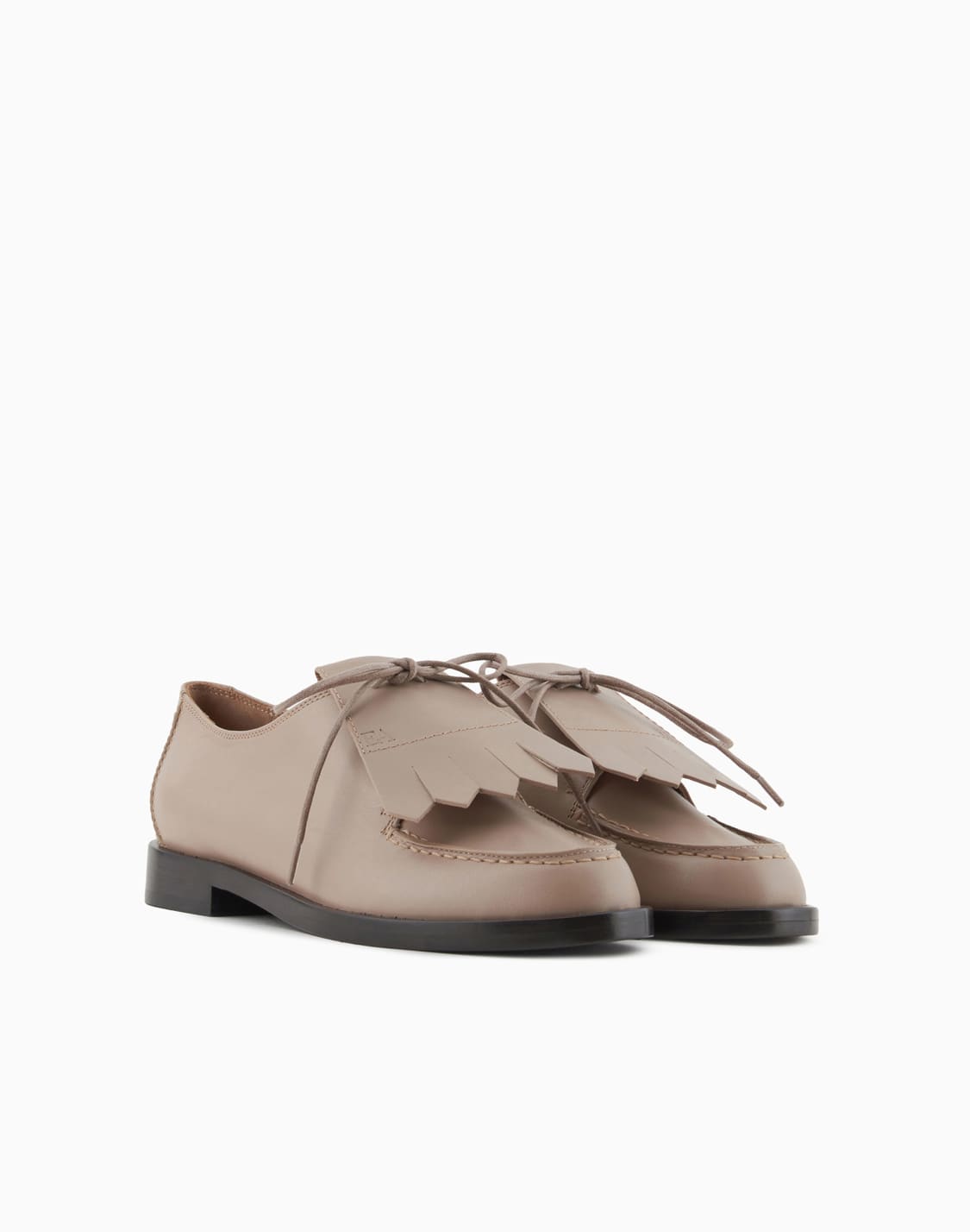 leather-lace-ups-with-fringes-beige--emporio-armani