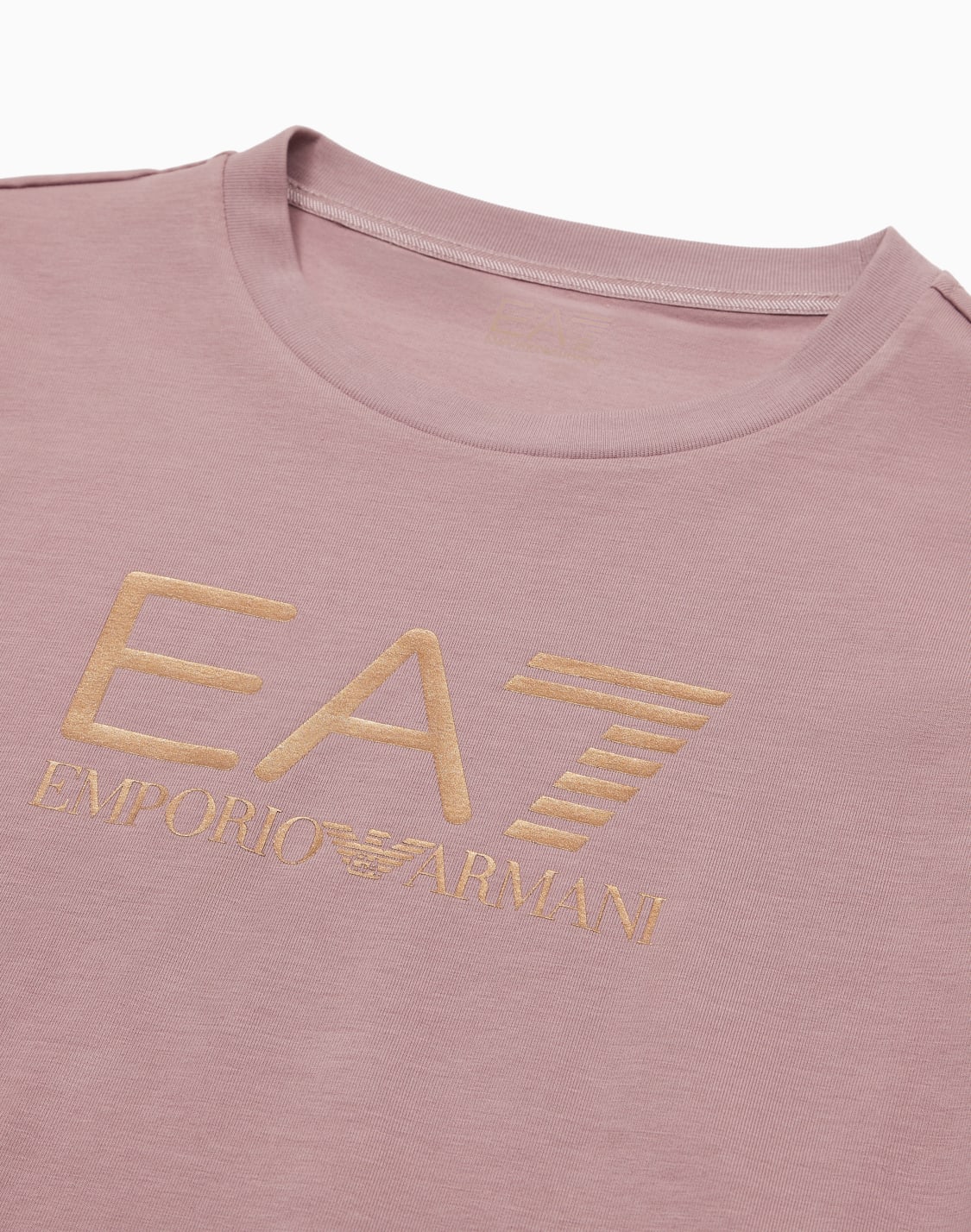 shiny-girl-stretch-cotton-crew-neck-t-shirt-pink--ea7