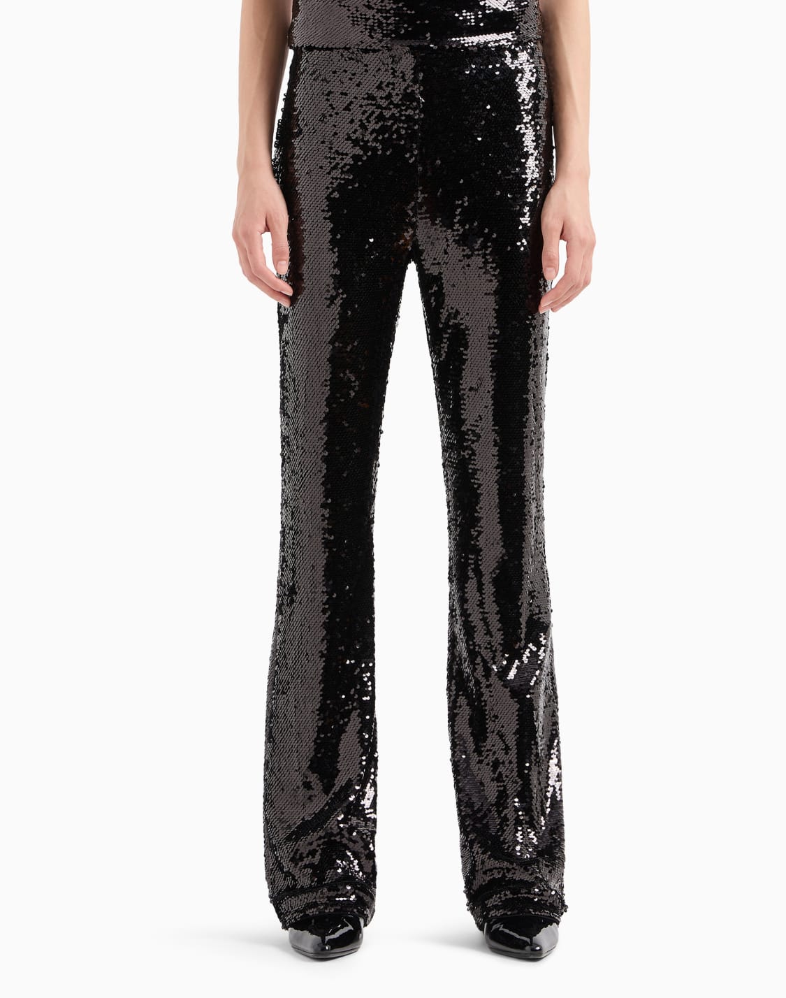 pantaln-campana-con-lentejuelas-negro--armani-exchange
