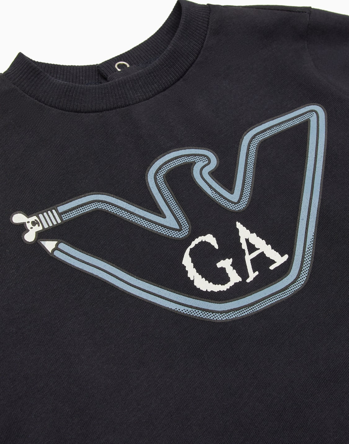 asv-トップス-ジャジ-ペンシルイグルプリント-ネイビブル--emporio-armani