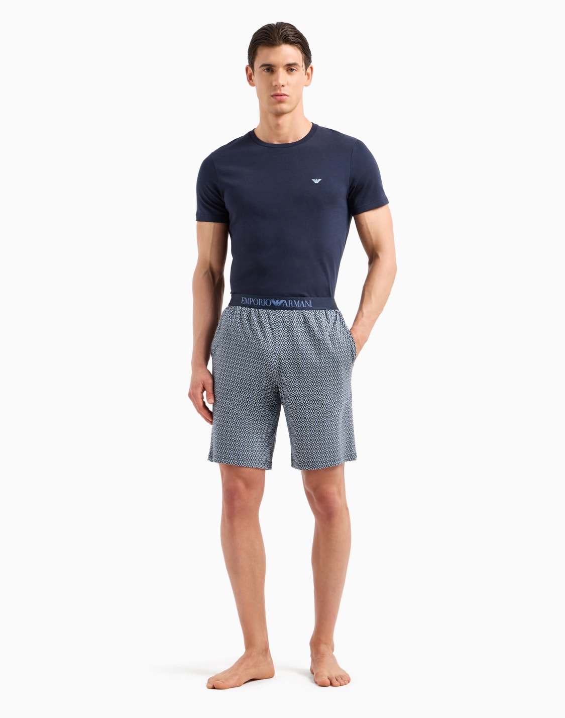 pijama-con-bermudas-con-mezcla-de-estampados-azul--emporio-armani