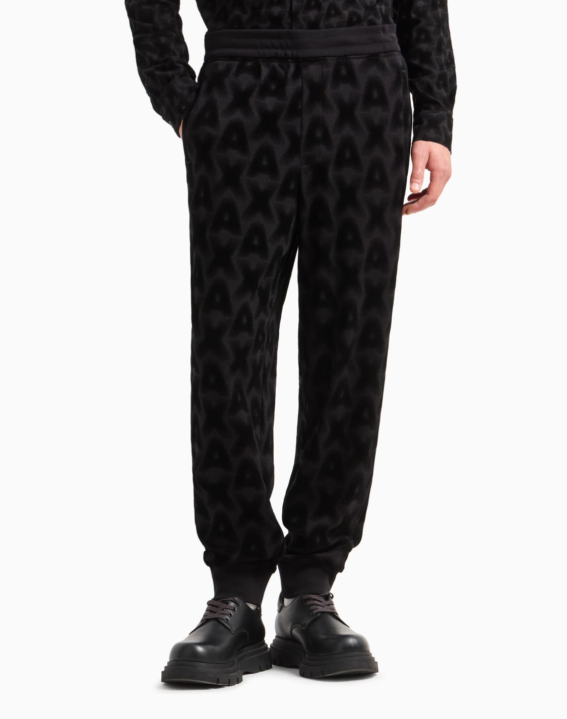 trousers-in-flowing-fabric-black--armani-exchange