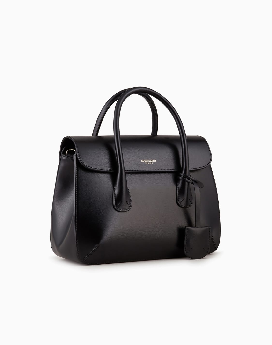 bauletto-medio-la-prima-in-pelle-palmellata-nero--giorgio-armani