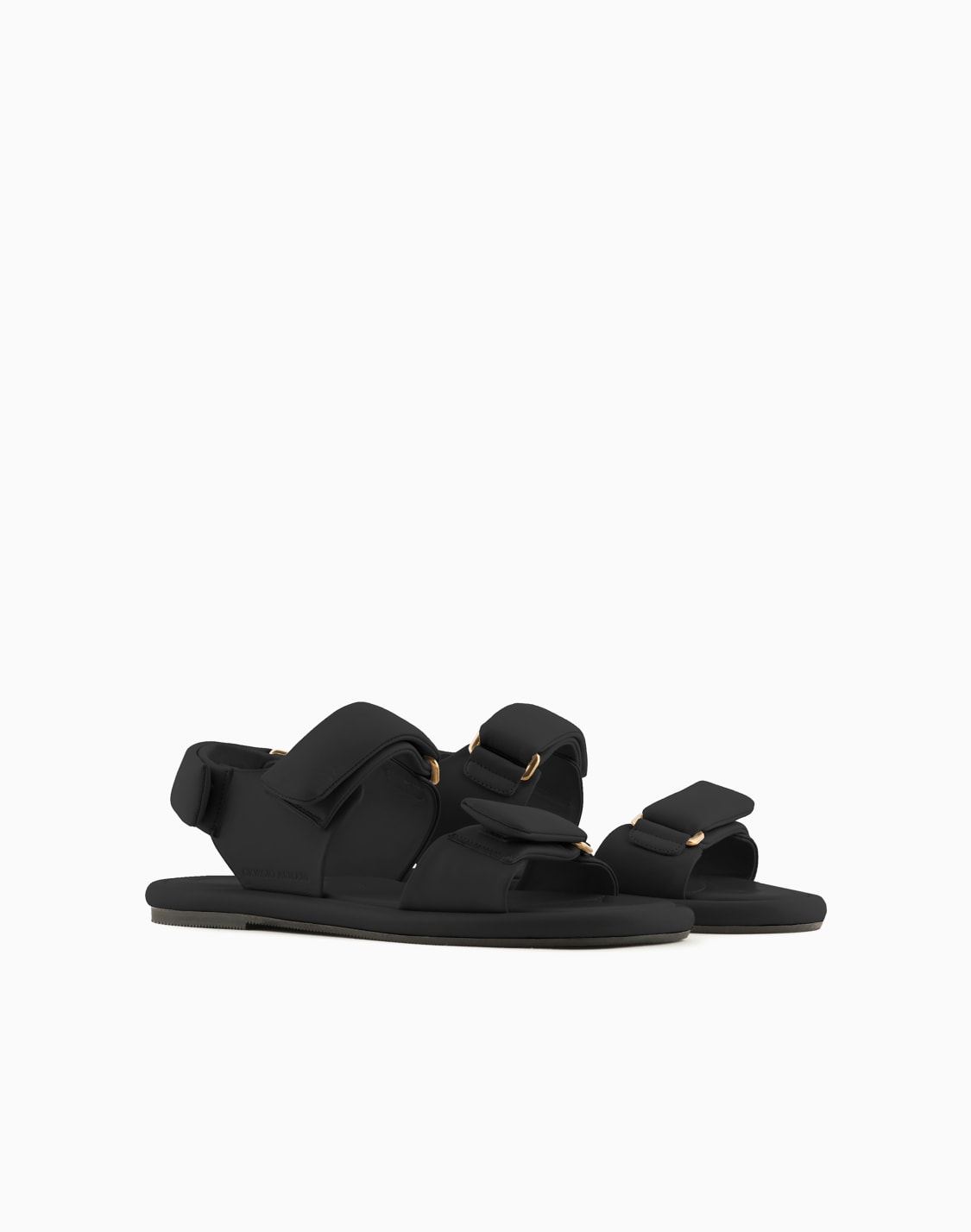 sandalias-planas-en-napa-acolchada-negro--giorgio-armani
