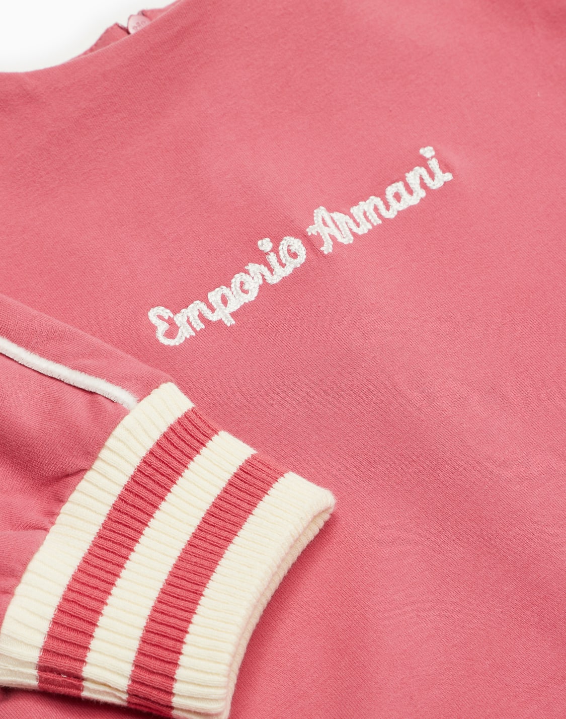 short-sleeved-jersey-fleece-dress-with-logo-embroidery-pink--emporio-armani
