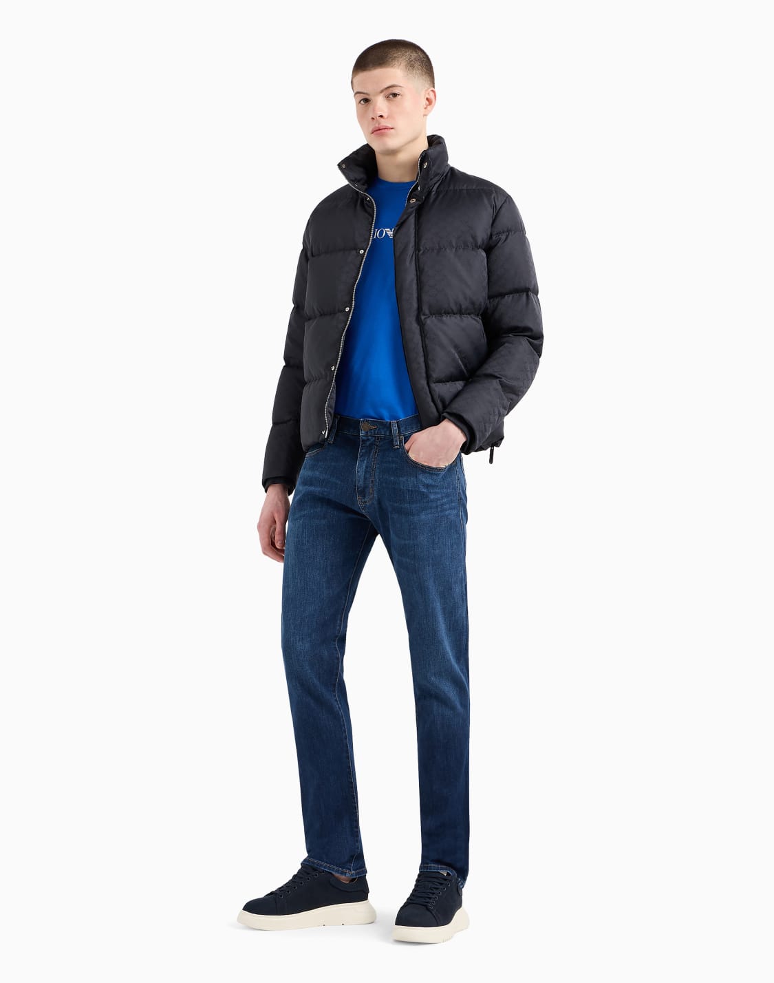 Armani ARMANI EXCHANGE padded puffer jacket, men's size M unclear Beige type Vintage Second Hand