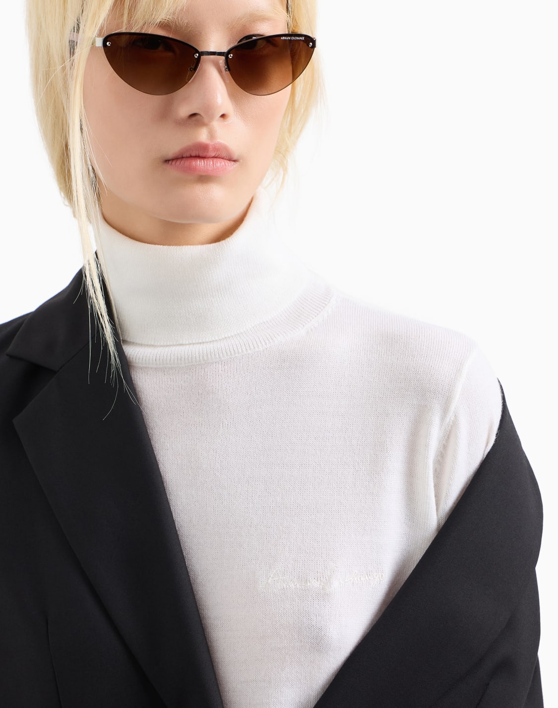 0260~ARMANI EXCHANGE Argyle Turtleneck Sweater