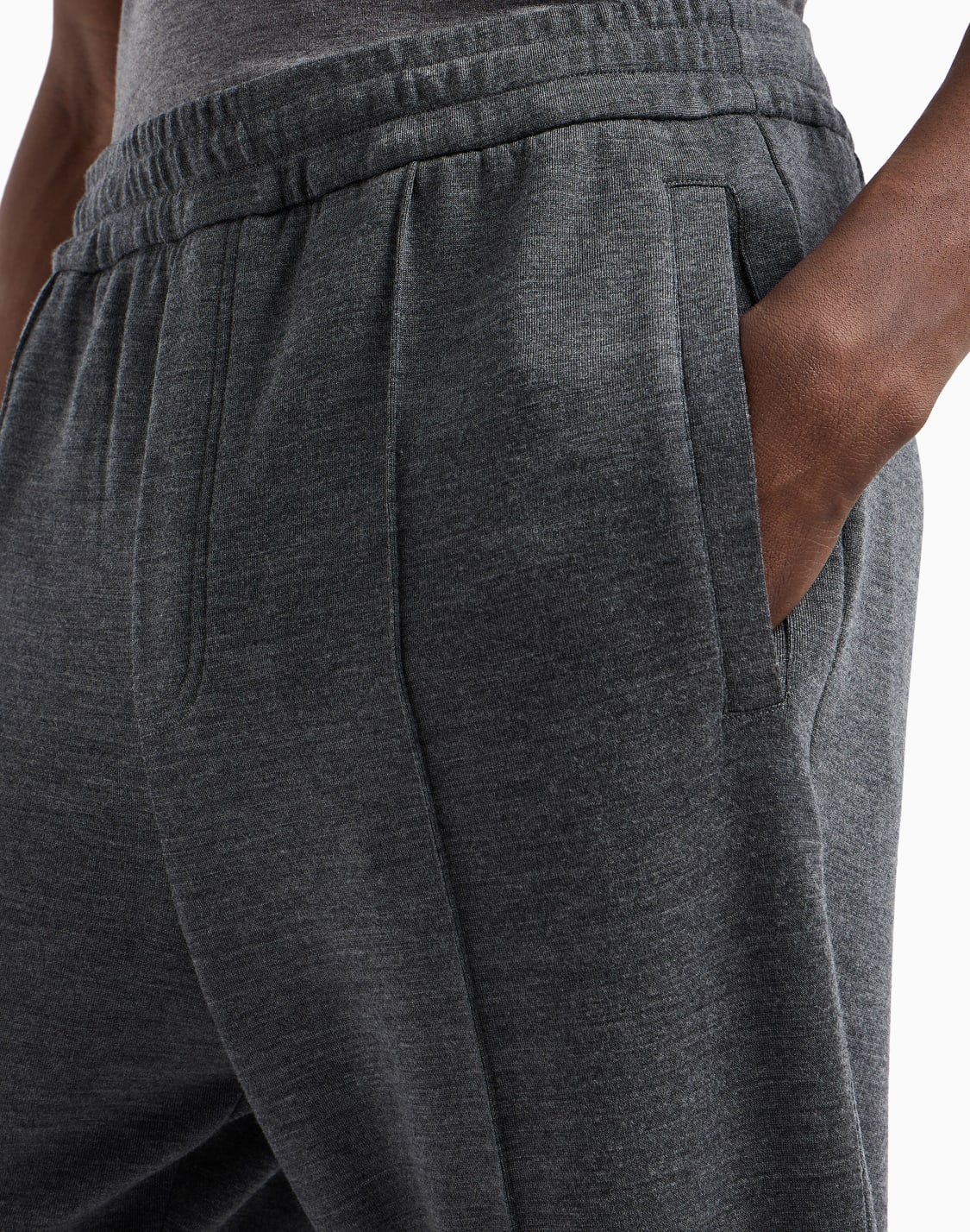Emporio Armani Men's Wool Jersey Grey