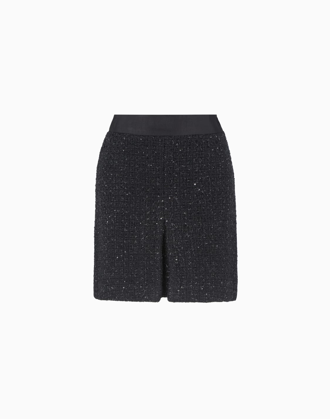 minifalda-en-tweed-de-lrex-con-microlentejuelas-negro--emporio-armani