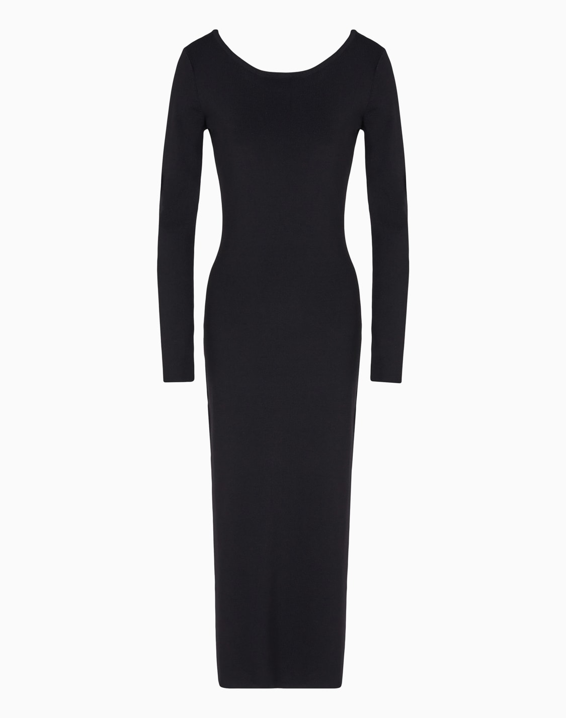 abito-lungo-a-tubino-in-tessuto-stretch-nero--armani-exchange