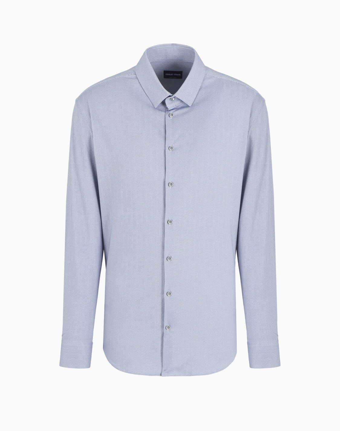 slim-fit-chevron-motif-cotton-blend-shirt-patterned--giorgio-armani