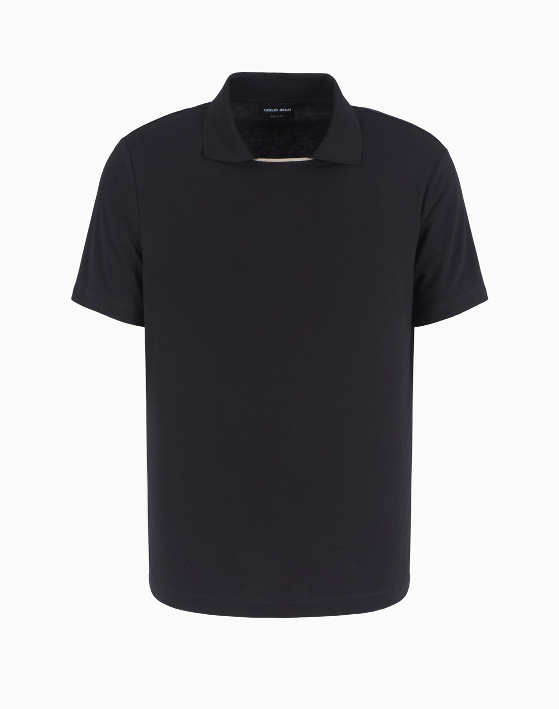 polo-de-manga-corta-en-punto-de-viscosa-asv-negro--giorgio-armani