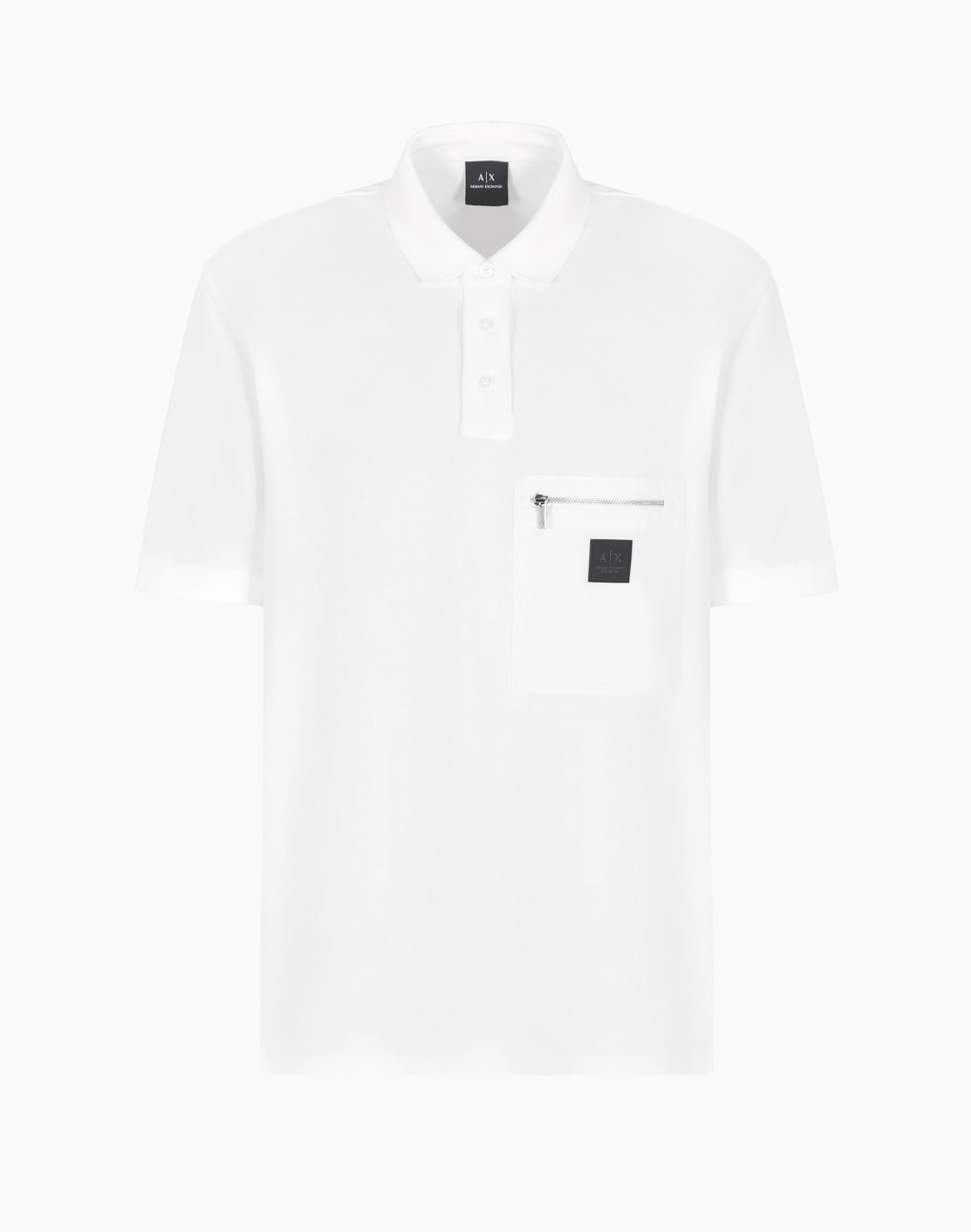 short-sleeved-cotton-polo-with-pocket-white--armani-exchange