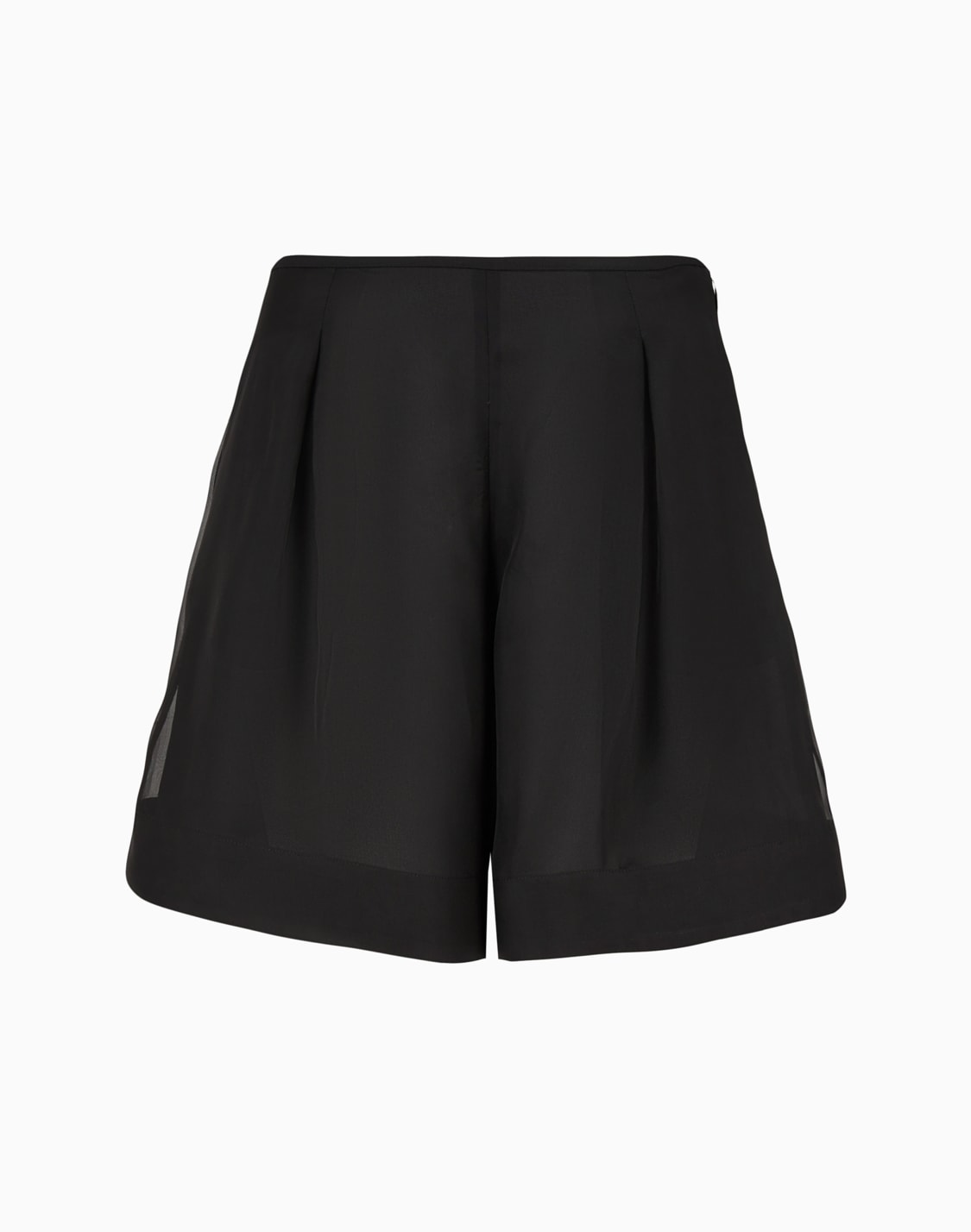pantalones-cortos-con-pliegues-godet-en-organza-de-seda-de-la-cpsula-moon-negro--emporio-armani