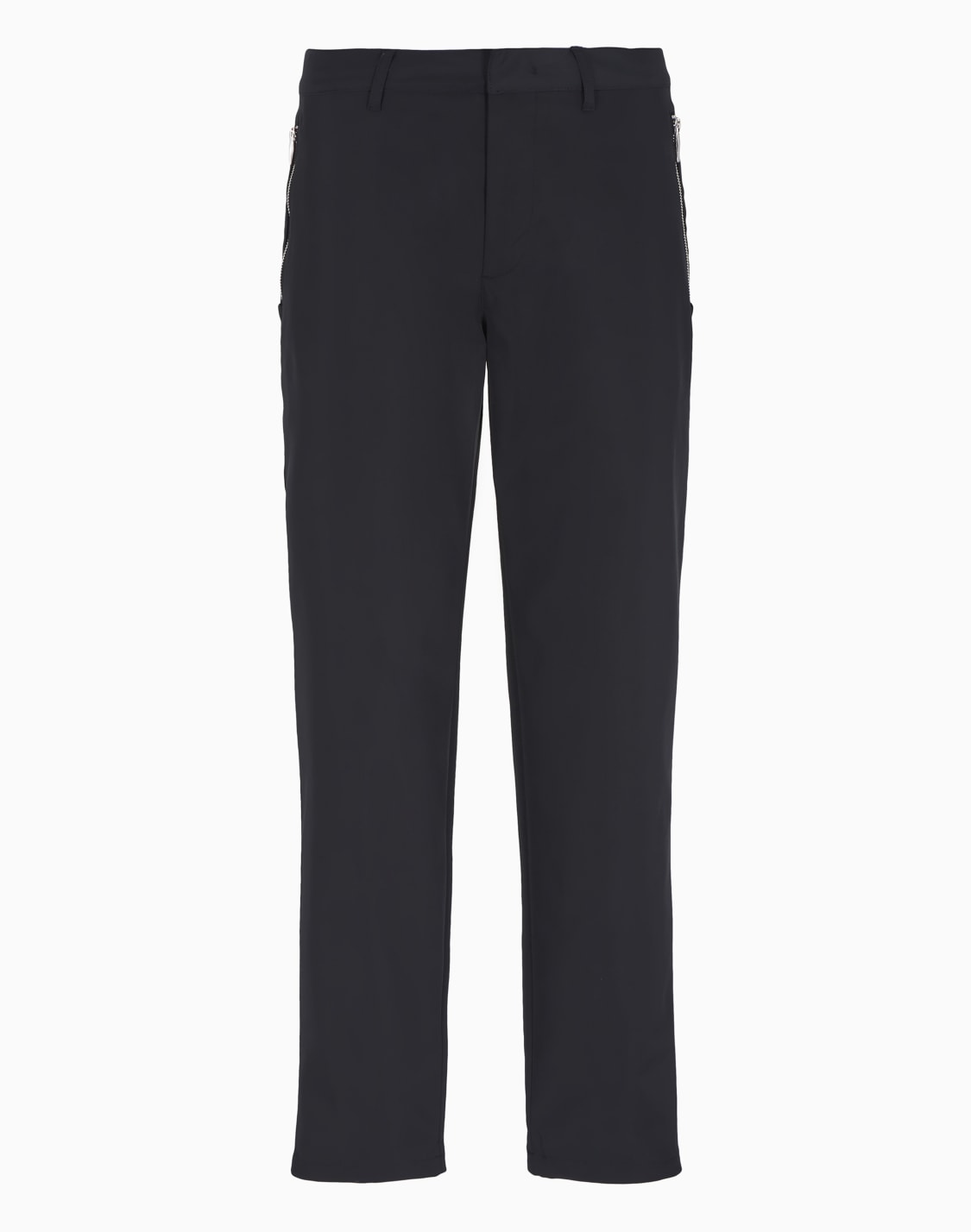 slim-fit-trousers-in-shiny-twill-black--armani-exchange