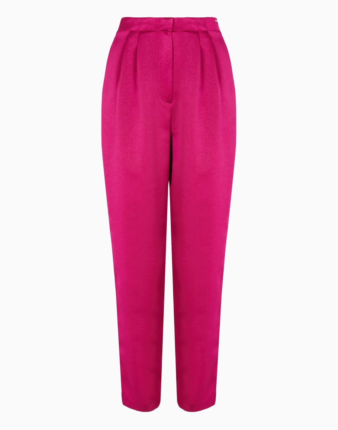 pantalones-asv-de-satn-con-pinzas-fucsia--armani-exchange