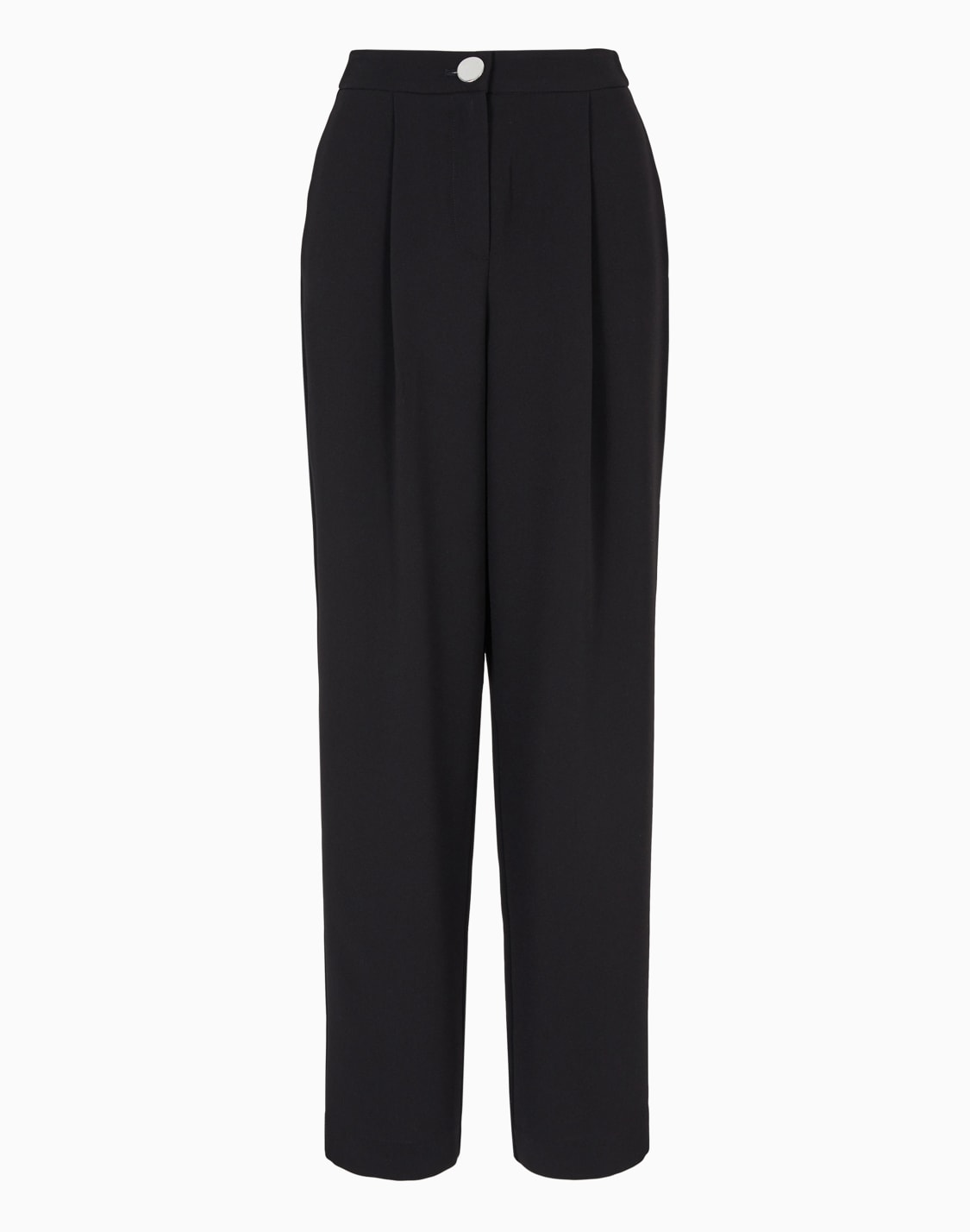 pantaln-con-pinzas-en-tejido-fluido-negro--armani-exchange