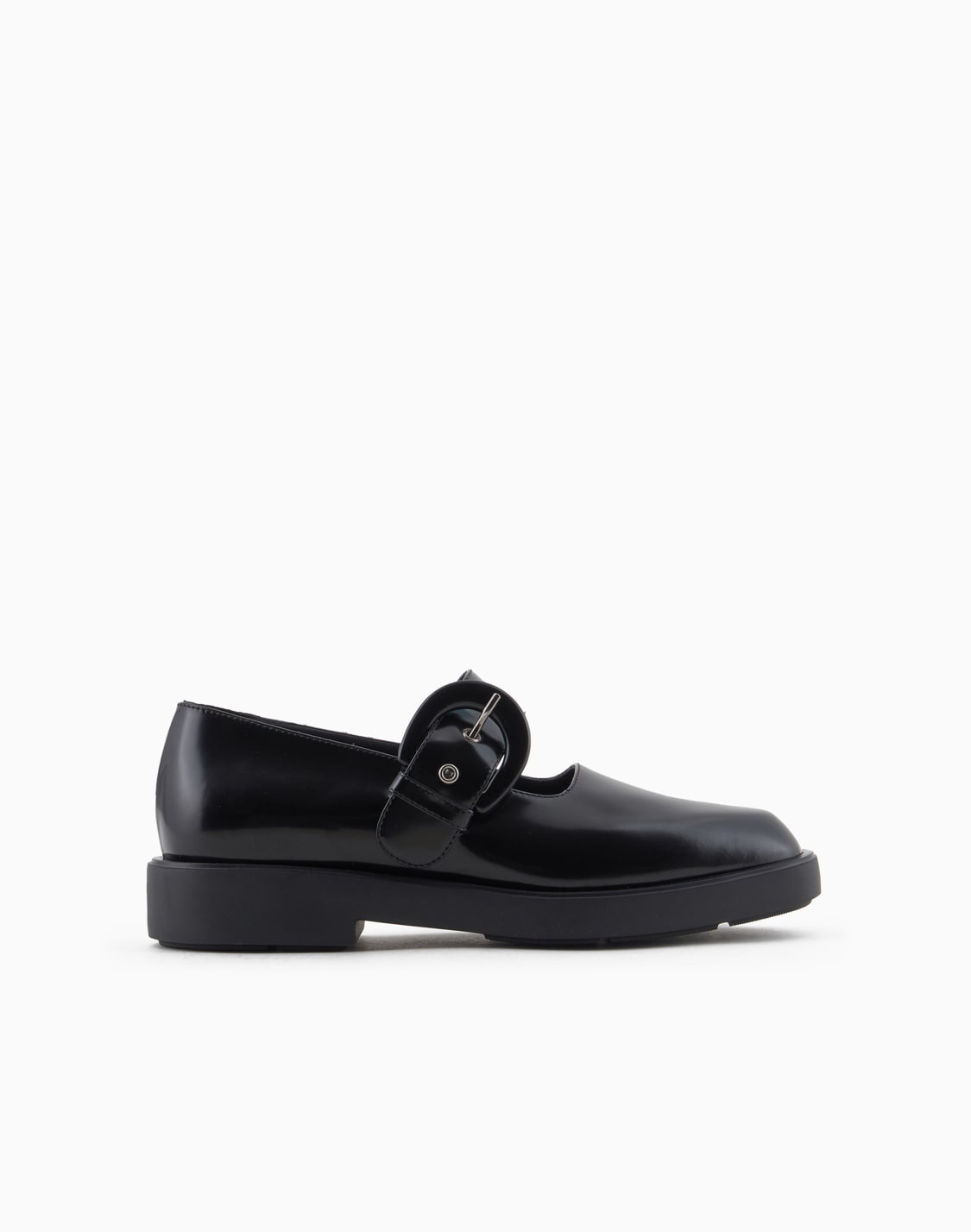 brushed-leather-ballerinas-with-strap-black--emporio-armani