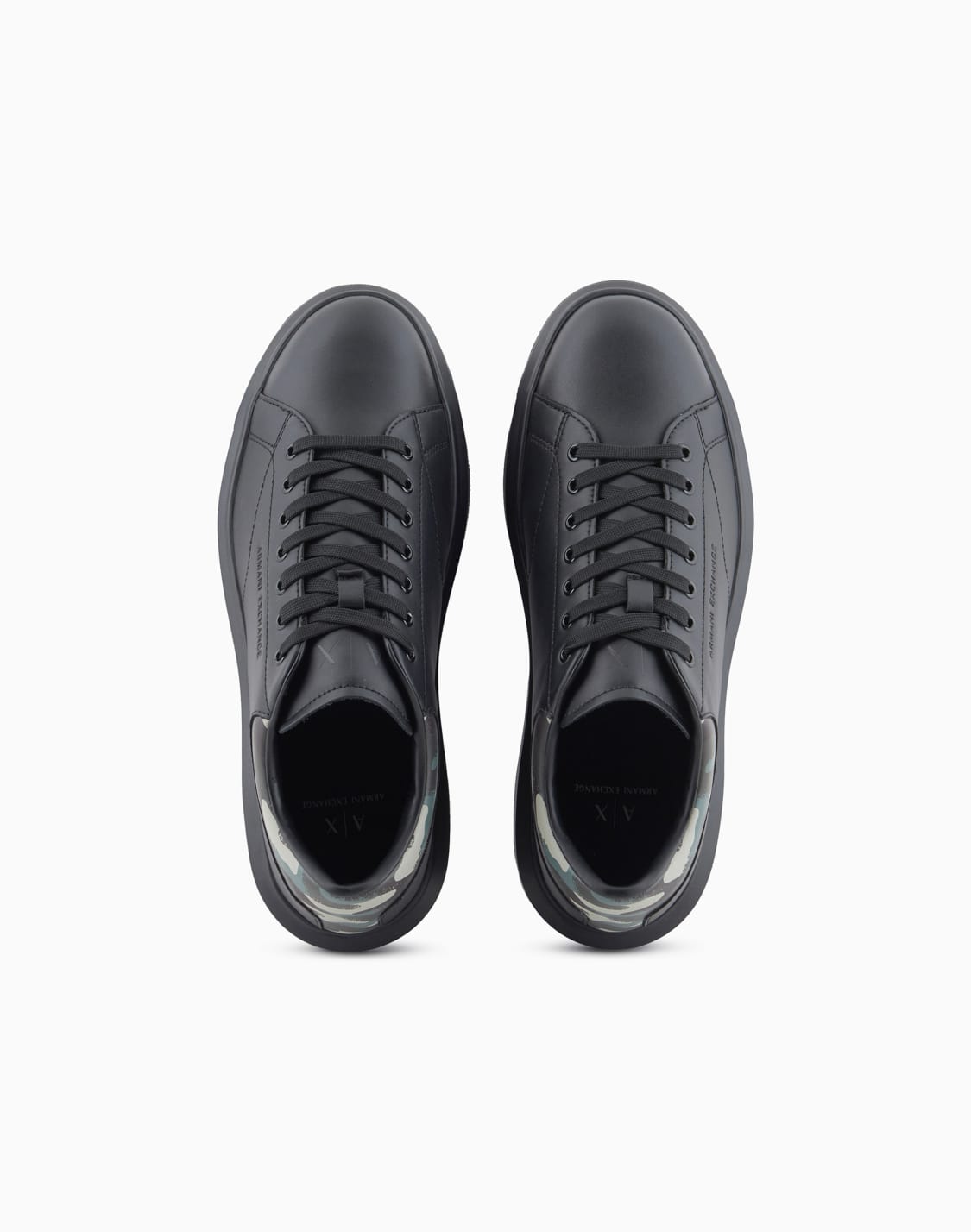 armani sneakers black gold