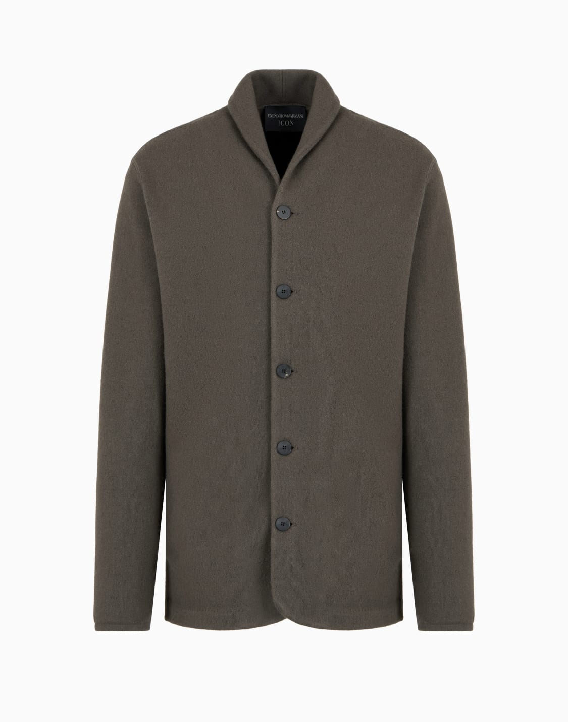 icon-plain-knit-virgin-wool-jacket-brown--emporio-armani