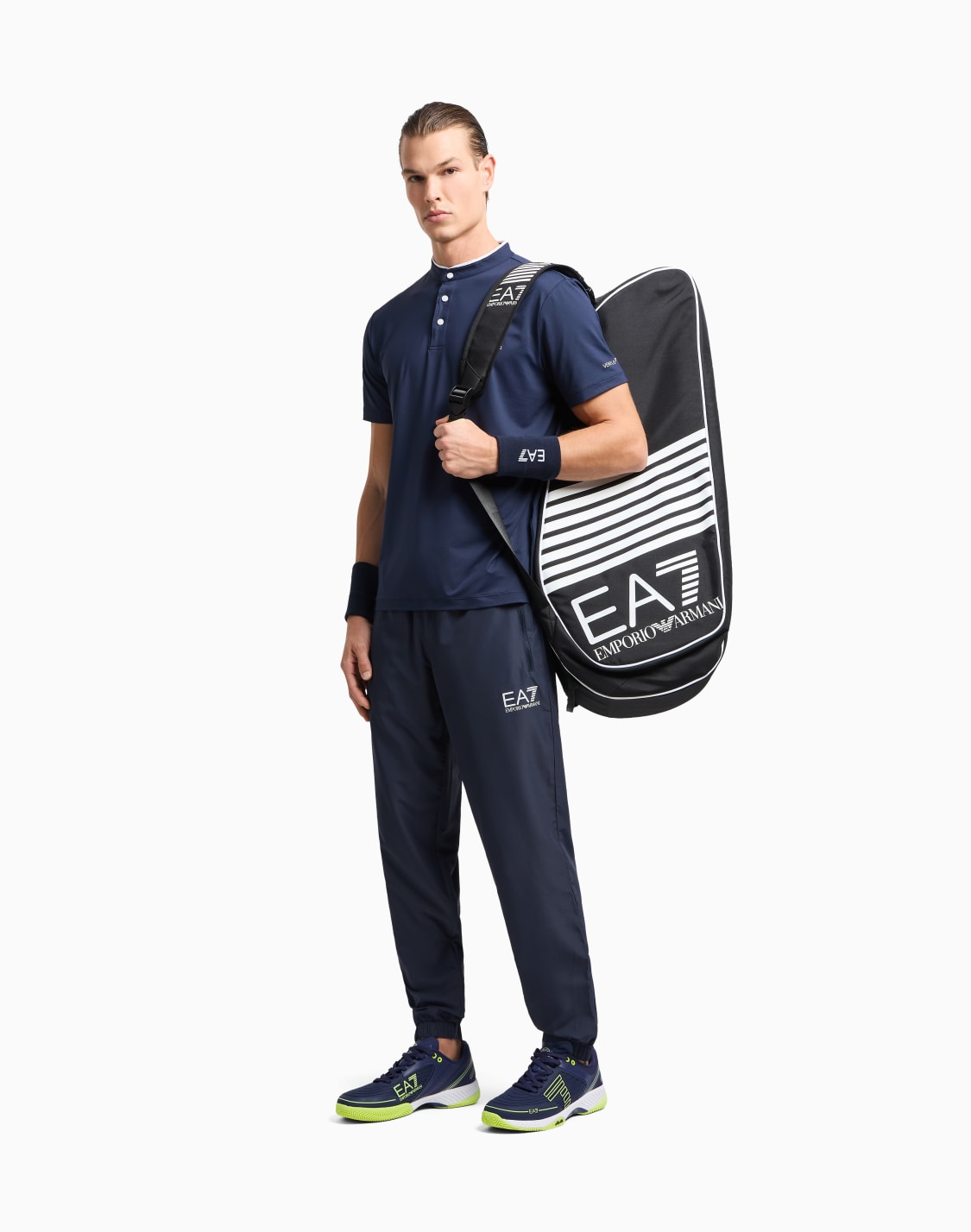 Men's Button Henry Collar Sports Polo Shirt