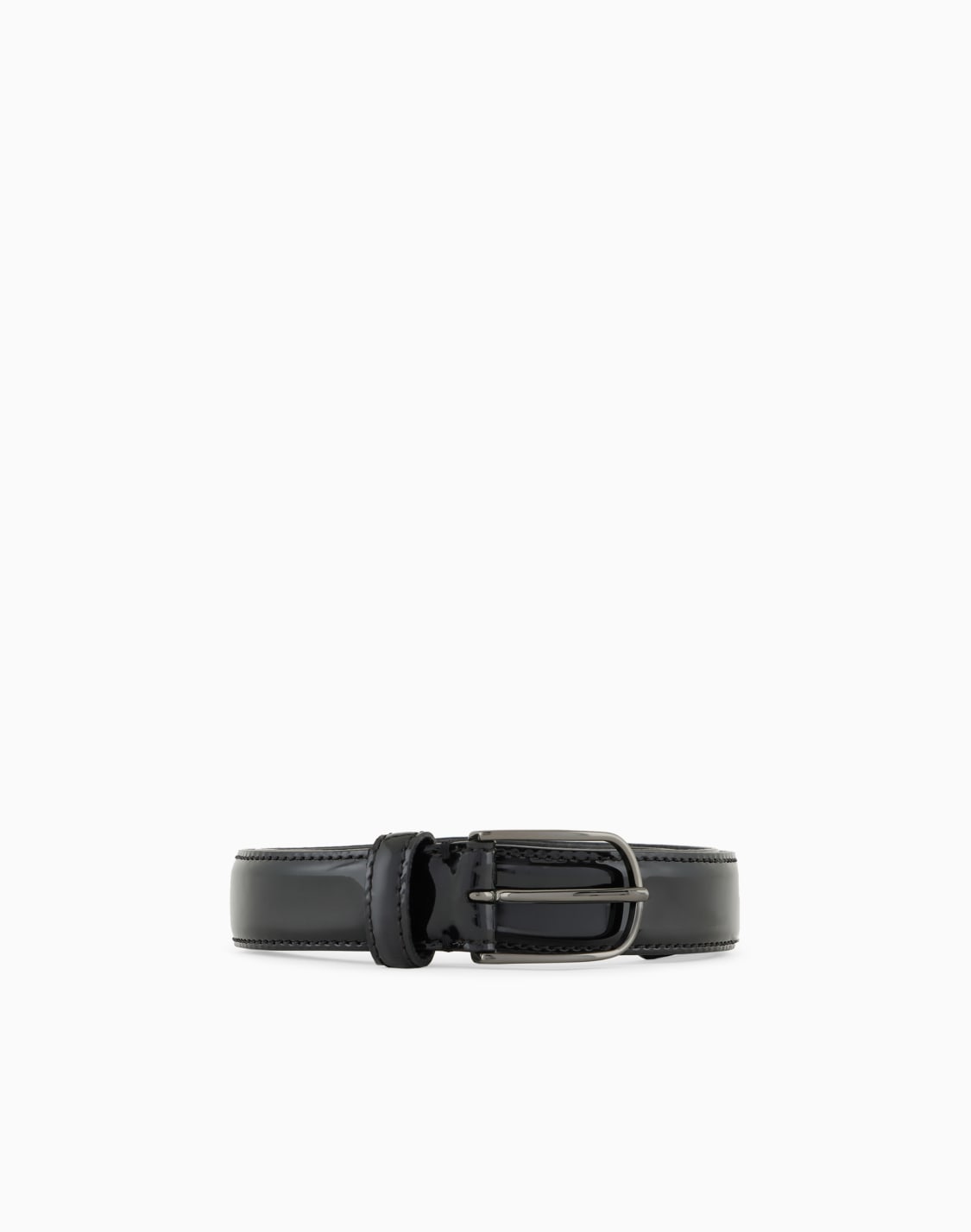 Amis Paris Cintura Paris Paris In Pelle Nera Con Dettaglio Oro UBL029.AL0139 main image 1