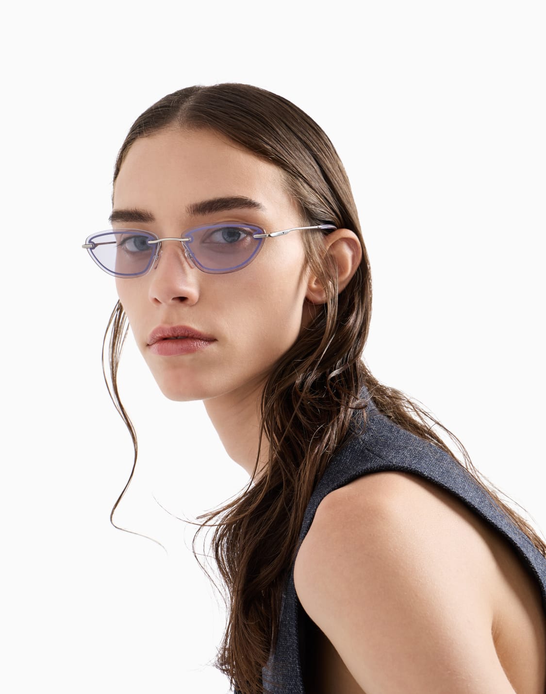 lunettes-de-soleil-argent--emporio-armani