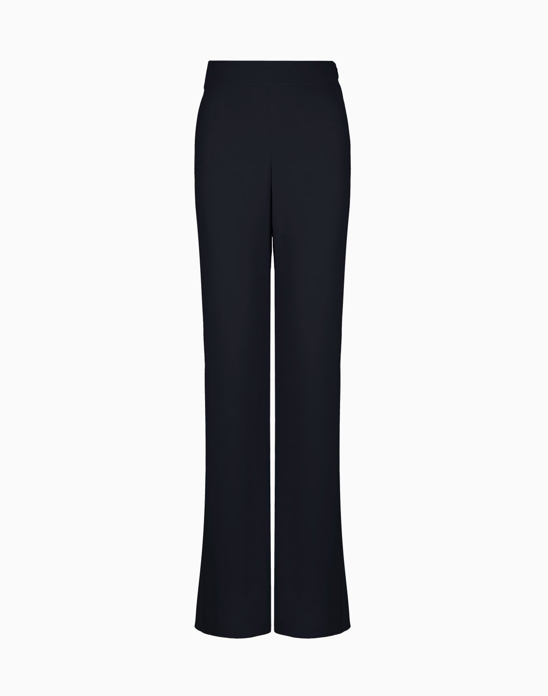 ARMANI Womens Navy Zippered Pocketed Darted Wear To Work Wide Leg Pants