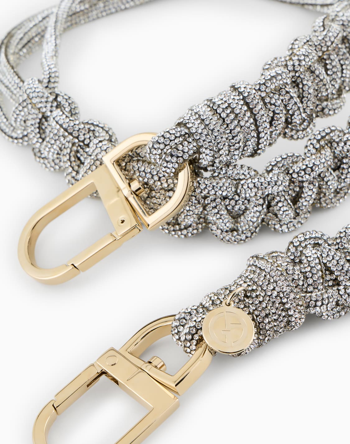 short-rhinestone-strap-with-a-woven-motif-plateado--giorgio-armani