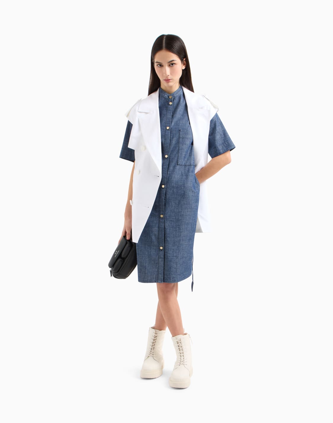 short-dresses-blue--armani-exchange