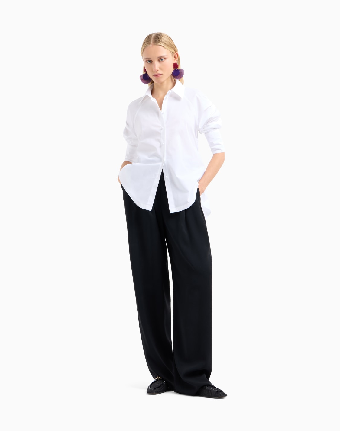 poplin-shirt-with-asymmetric-hem-and-stretch-peplum-white--emporio-armani