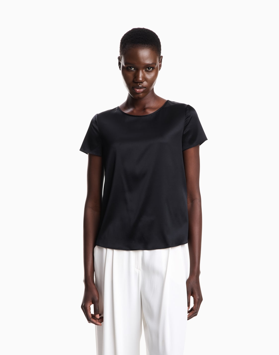 short-sleeved-silk-satin-blouse-black--emporio-armani