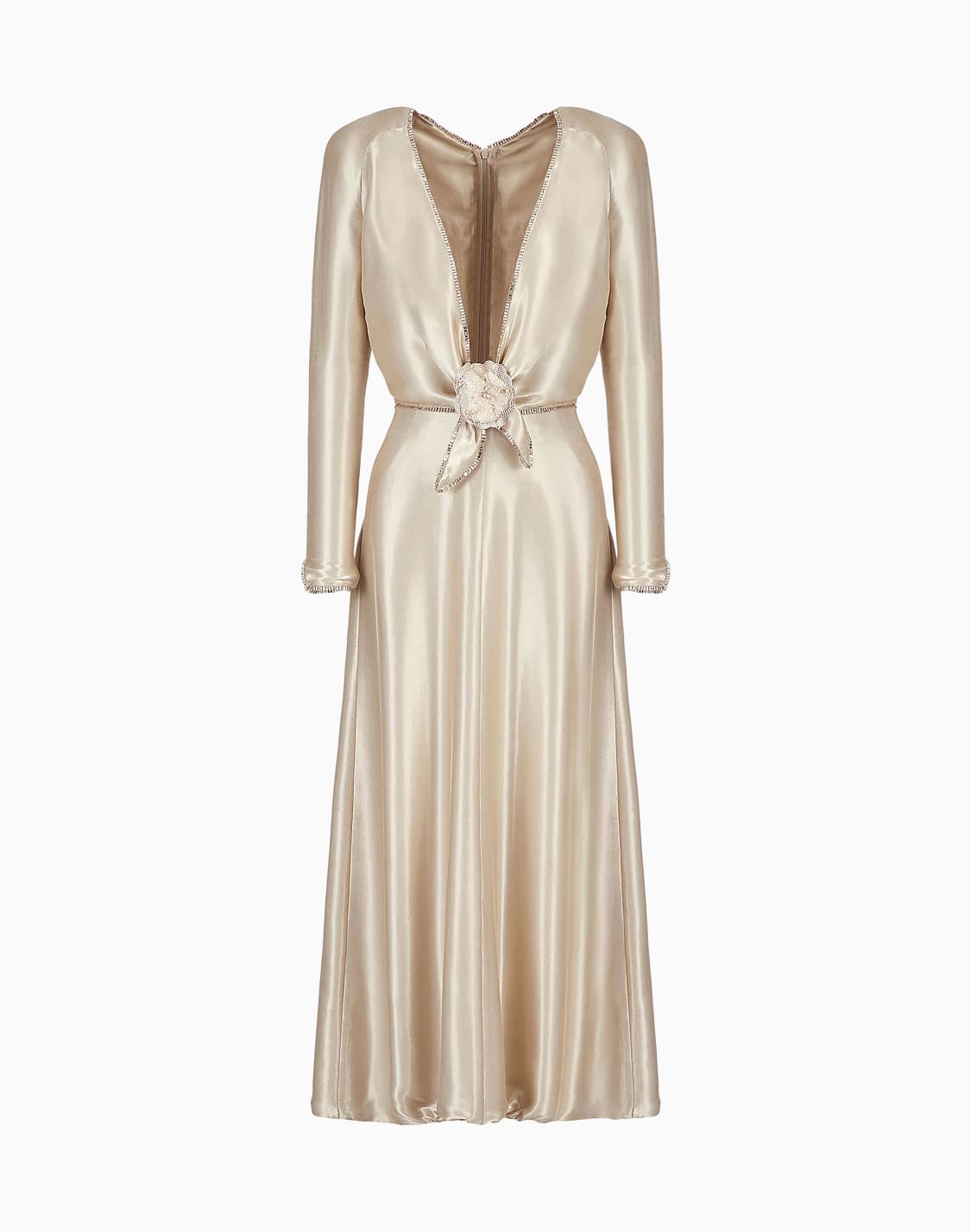 abito-lungo-con-ricami-e-fiore-applicato-fantasia--giorgio-armani