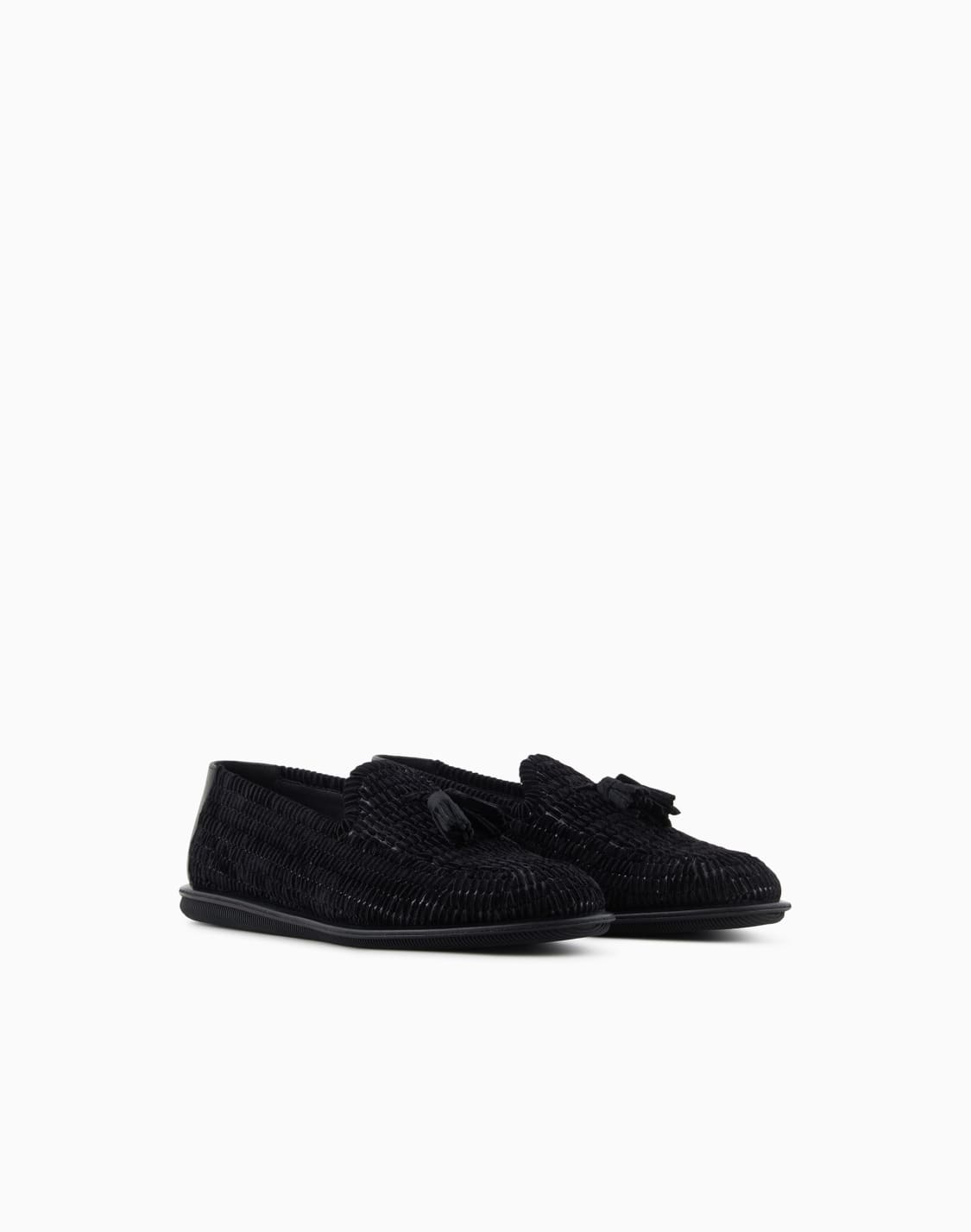 braided-velvet-loafers-with-tassels-black--giorgio-armani