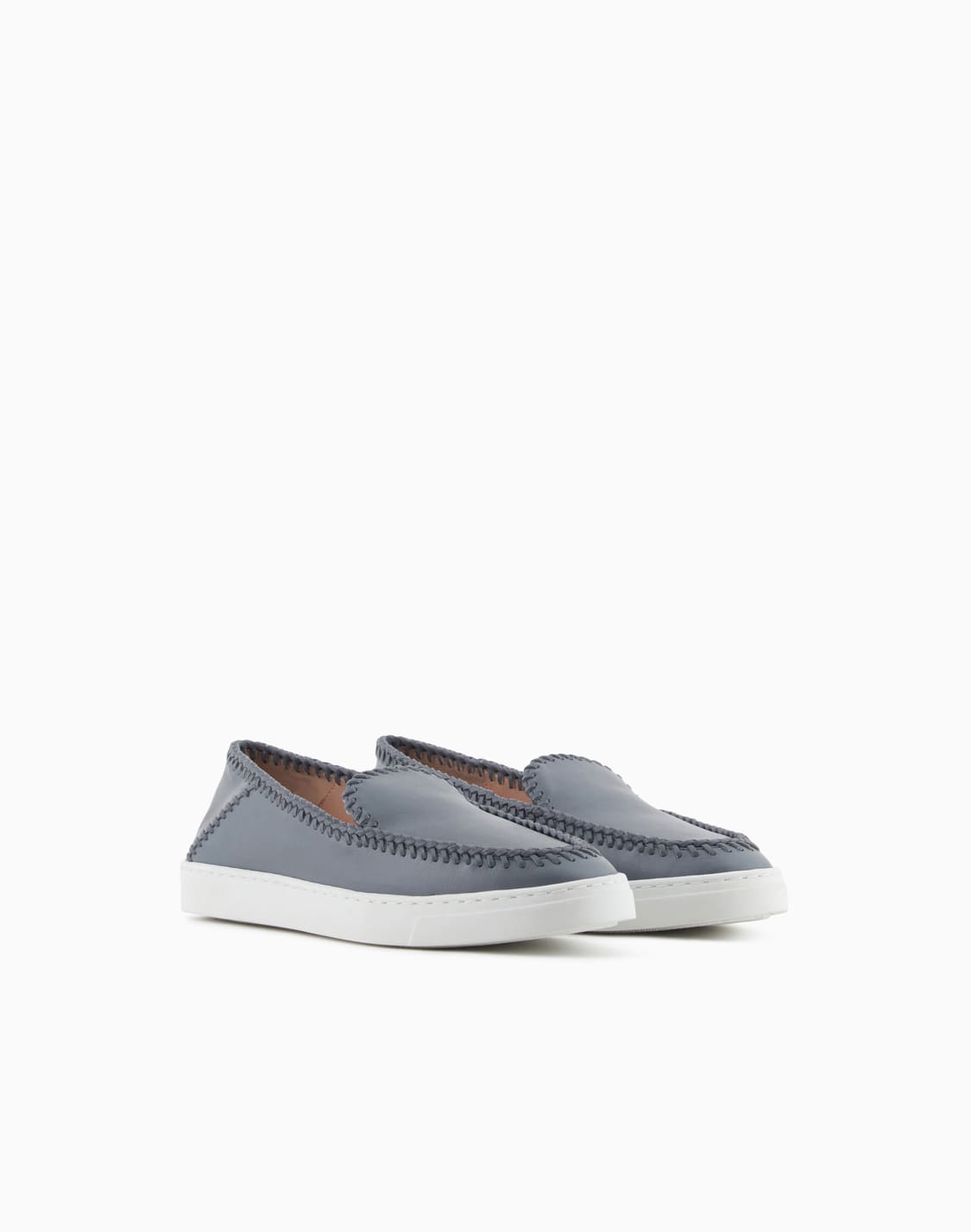 galleria-3-slip-on-in-pelle-grigio--giorgio-armani