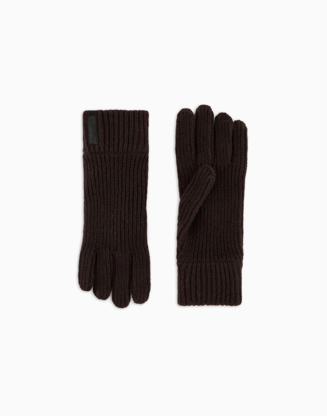 gloves-in-pure-cashmere-knit-brown--giorgio-armani