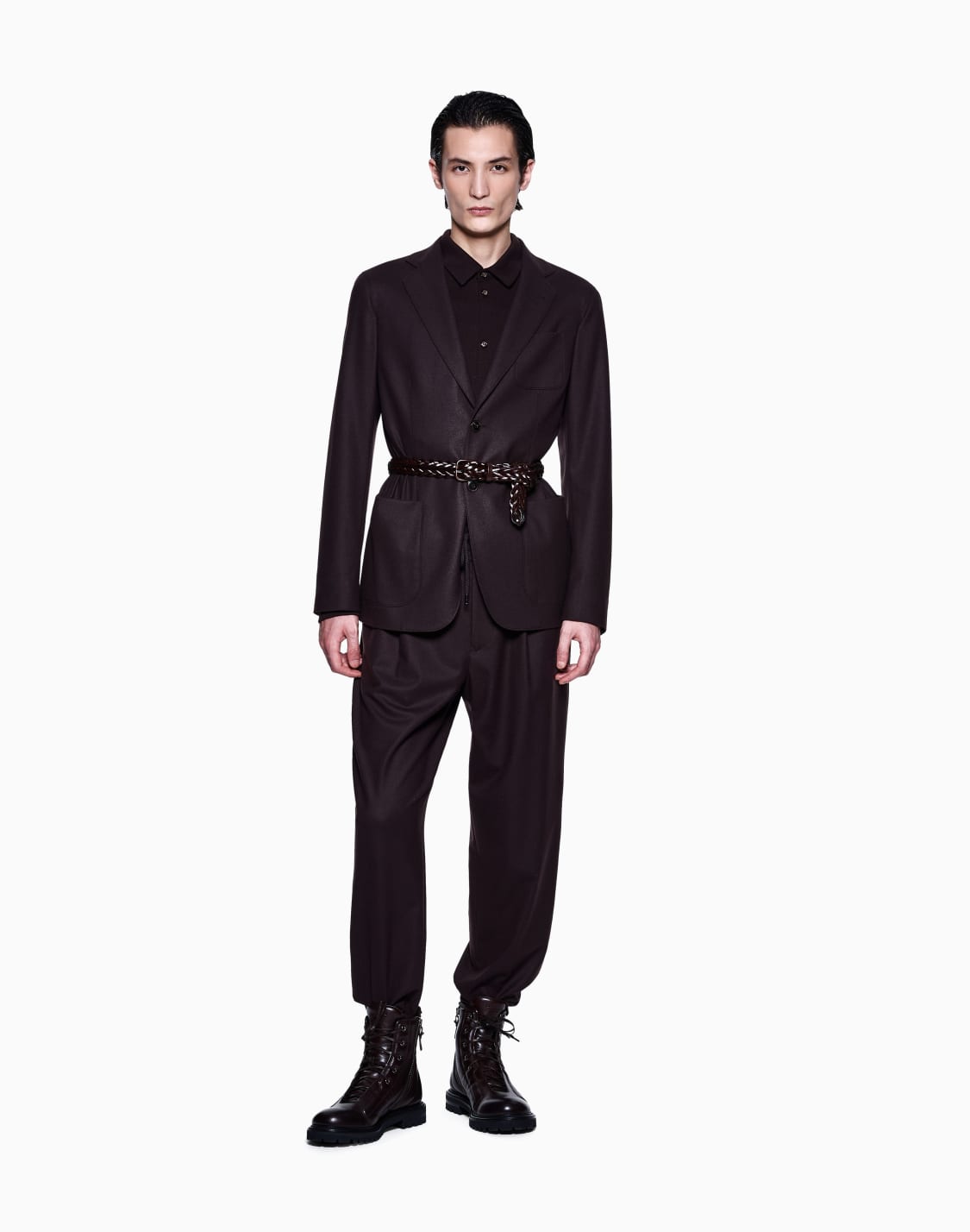 chemise-en-interlock-de-pur-cachemire-marron--giorgio-armani