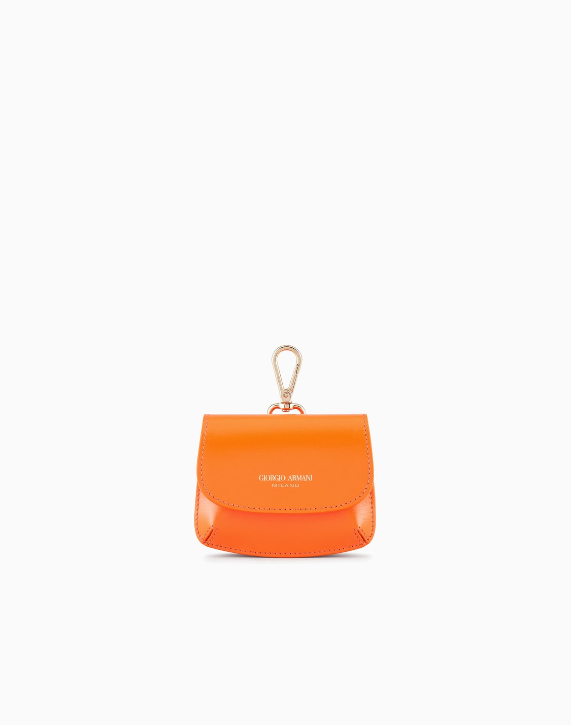 la-prima-palmellato-leather-mini-charm-orange--giorgio-armani