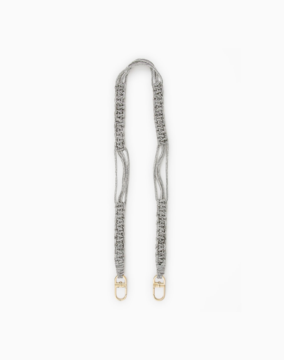 long-rhinestone-strap-with-a-woven-motif-silver--giorgio-armani