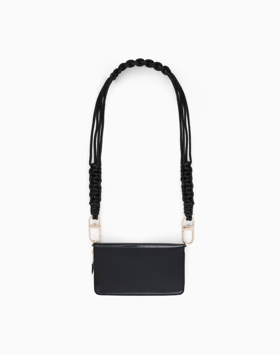 portafogli-ziparound-la-prima-in-vernice-con-tracolla-in-strass-nero--giorgio-armani