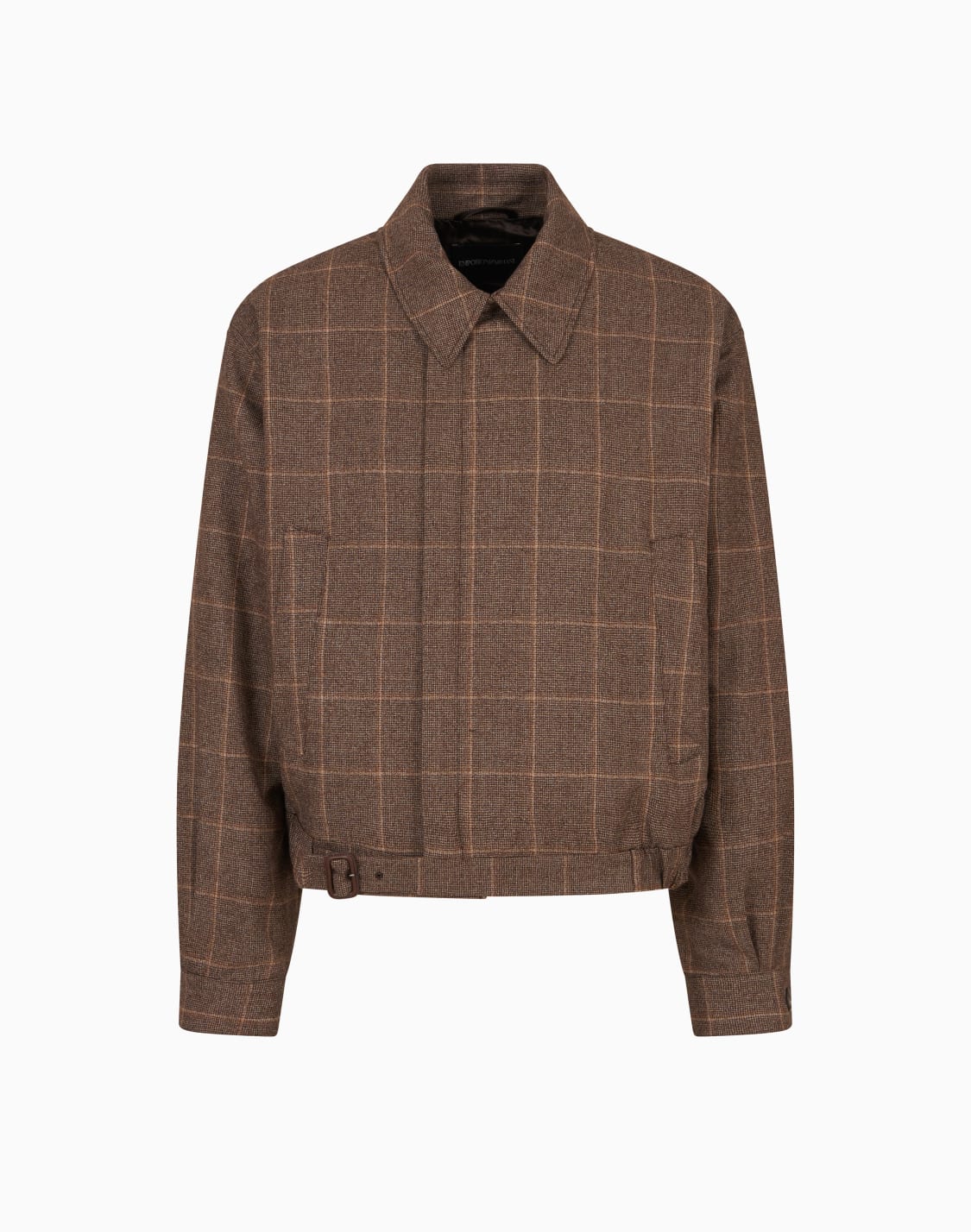 flannel-blouson-with-a-check-motif-brown--emporio-armani