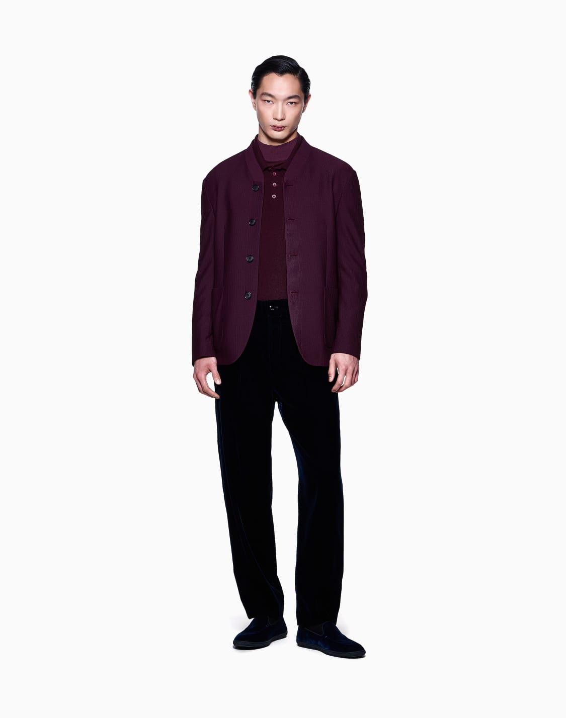long-sleeved-cashmere-polo-shirt-burgundy--giorgio-armani