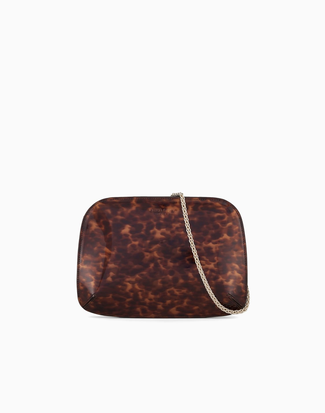 la-prima-clutch-with-a-tortoiseshell-print-ブラウン--giorgio-armani