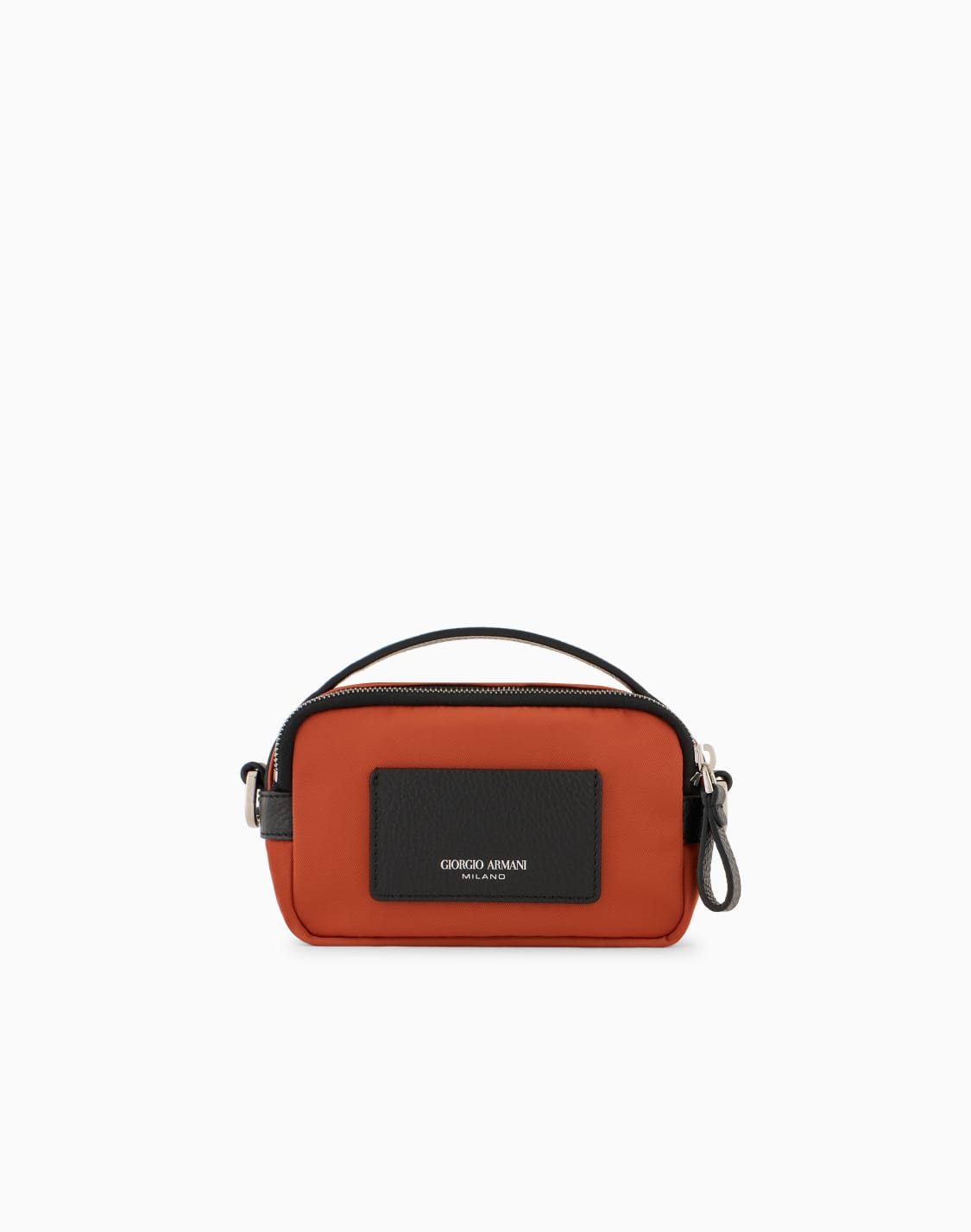 asv-mini-crossbody-bag-in-nylon-and-leather-orange--giorgio-armani