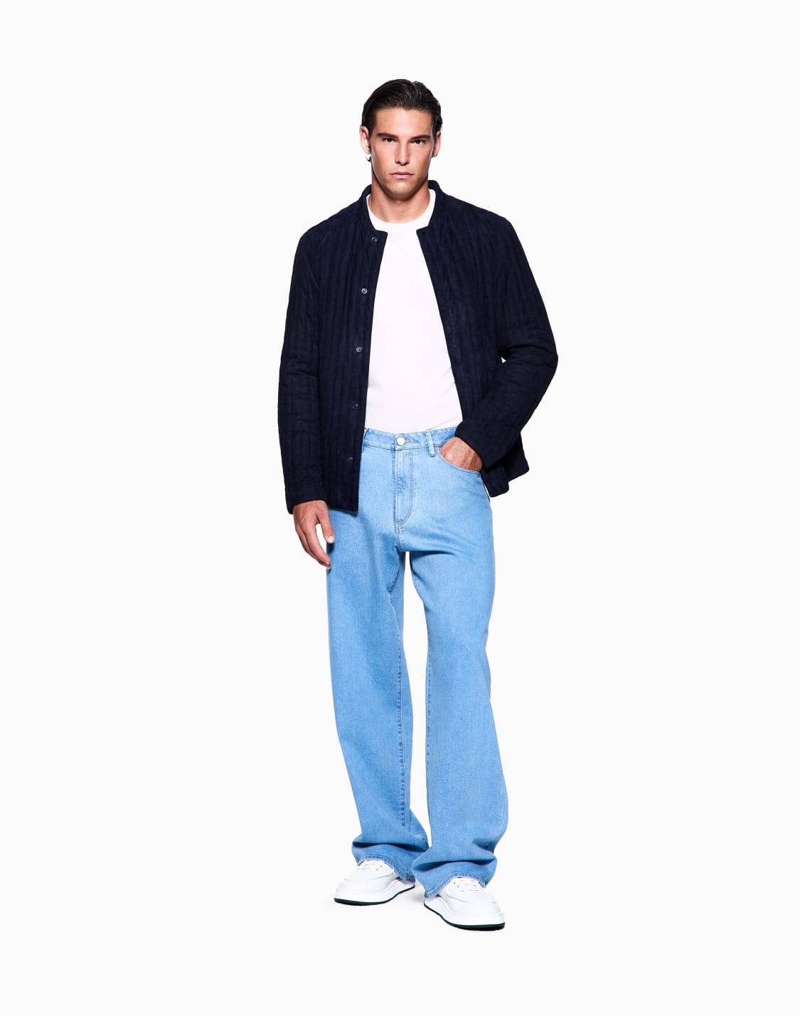 pantaloni-5-tasche-in-cotone-e-modal-asv-blu--giorgio-armani